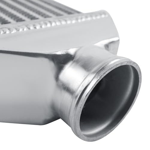 Universal Intercooler 28''x7.5''x2.8" Front Mount Intercooler 2.6'' Inlet and Outlet Aluminum Turbo Intercooler Direct Replacement for Any Turbo Charger system - size: 28''x7.5''x2.8" 2.6''