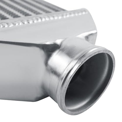 Universal Intercooler 28''x7.5''x2.8" Front Mount Intercooler 2.6'' Inlet and Outlet Aluminum Turbo Intercooler Direct Replacement for Any Turbo Charger system - size: 28''x7.5''x2.8" 2.6''