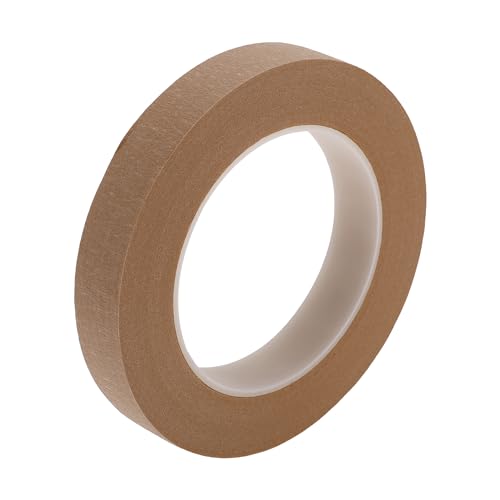 Masking Tape, 0.8 Inches x 32.8 Yards DIY Car Auto Paint Painters Tape Brown, 1 Pc - color: Brown, size: 0.8 Inches x 32.8 Yards