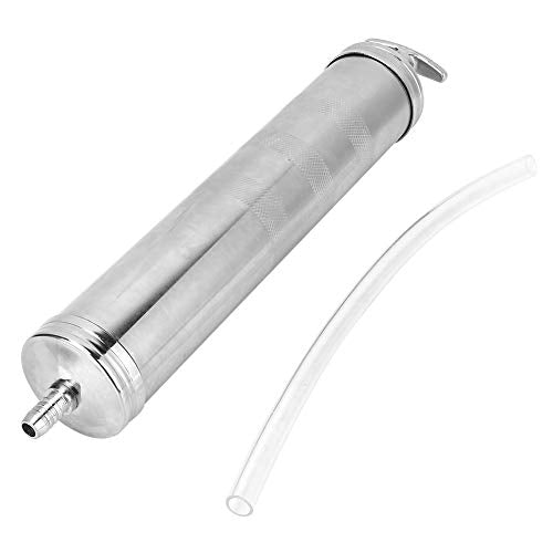 Oil Suction Gun, 500cc Aluminum Alloy Fluid Extractor with Flex Hose , Automotive Accessories Transfer Pump for Transmissions Clutches Gear Cases Differentials