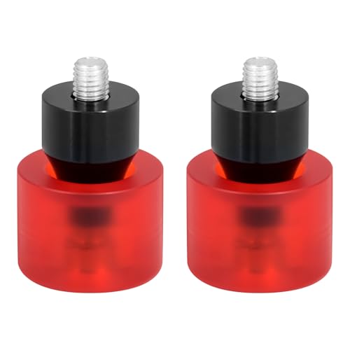 Motorcycle Crash Bar Decorative Wheels for Engine Guards Saddlebag Guards - color: Red and Black