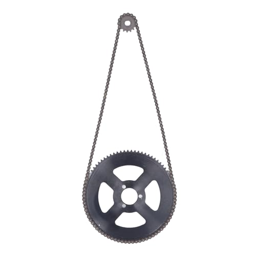 25H Chain Sprocket Kit, 25H Chain Sprocket Set Steel 10mm 15T Front Sprocket 29mm 80T Rear Sprocket 146 Link Drive Chain for 47CC 49CC Mini Motorcycle ATV Dirt