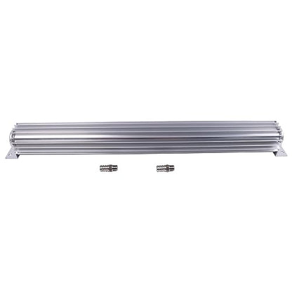 AIVWUMOT 24" Universal Finned Aluminum Dual Pass Transmission Trans Oil Cooler