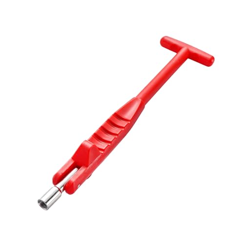 Car Tire Valve Stem Puller, No Scratch Valve Stem Remover Extender with T Handle, High Tensile Plastic Tire Valves Core Removal & Installation Tool for Most Vehicles