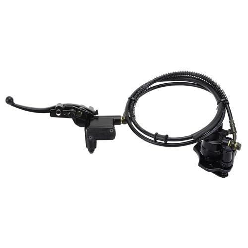 WOOSTAR Left Hydraulic Rear Disc Brake Master Cylinder Caliper Assembly Replacement for Taotao 50cc 70cc 90cc 110cc 125cc Chinese ATV Quad Go Kart Mini Bike