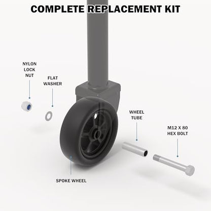 Upgraded 1500lbs 6-Inch Boat Trailer Jack Wheel Replacement
