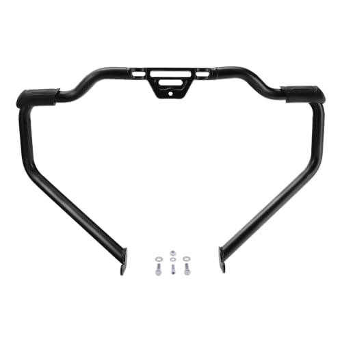 TCT-MOTORPARTS Mustache Engine Guard Crash Bar Fit for Softail 2018-2025 - color: Mustache Crash Bar-Black, size: For 2018-2025 Softail models