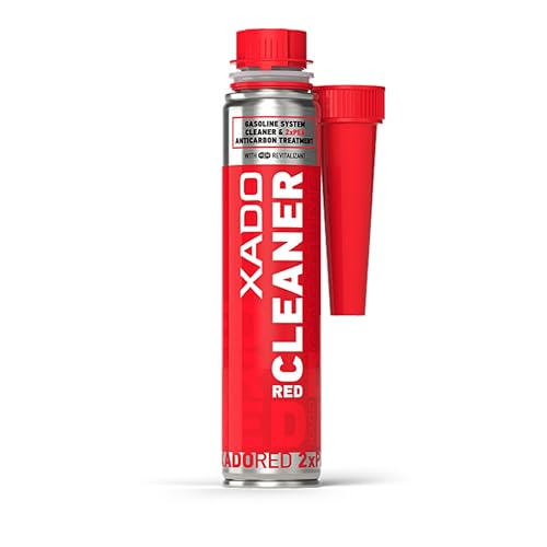 XADO RED Cleaner Gasoline – Fuel System & Injector Cleaner with Revitalizant, Removes Soot & Carbon Deposits, Restores Power & Fuel Efficiency, 250 ml (Gasoline)