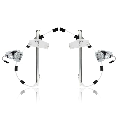Front Set Power Window Regulator with Motor Assembly Compatible for Jeep Liberty KJ 2002-2006 Left Right Replace 748-569 748-568 68059647AA 68059646AA Driver and Passenger - size: Front Left&Right