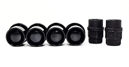 Set of 4 12x1.5 Veritek OE 1.47 Inch Mag Factory Style Replacement Black Lug Nut Wheel Locks with 2 Black Keys for Factory Wheels VPE-45700N2BK