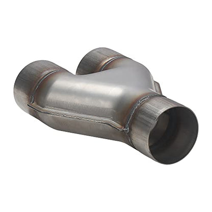 A-KARCK Exhaust Y Pipe 3" Inlet, Stainless Steel 10" Long Dual 3" Outlet Y Pipe Withstands High Temperatures (Wide-body) - color: Y Pipe, size: 3.0inch 10"Long Wide