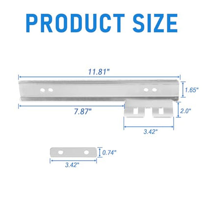 Front Bumper License Plate Mount Bracket Relocator Holder Bar Silver - color: Silver