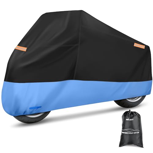 NIilight Motorcycle Cover Waterproof Outdoor All Weather, Up to 96 in - size: XL - 96''L x 41''W x 49''H