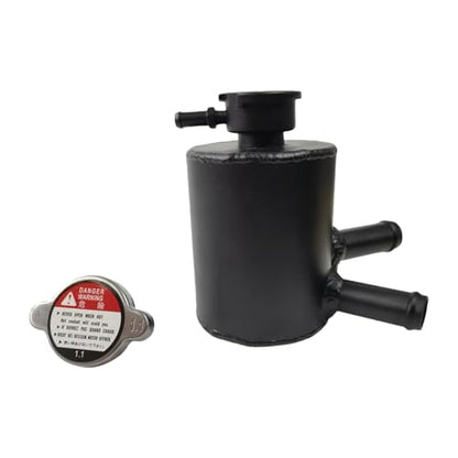 Universal 32mm Hose Filler Neck Aluminum Coolant Overflow Expansion Reservoir Tank
