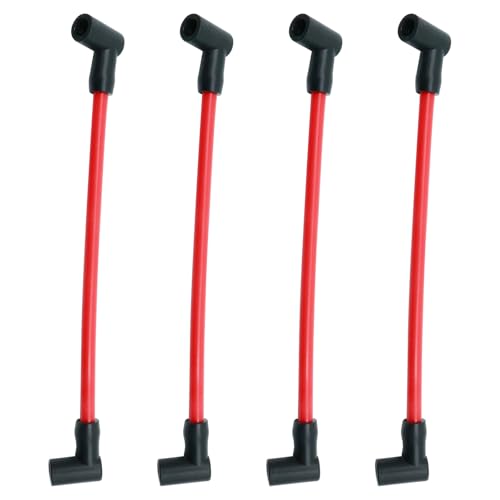 4 Pack 582365 Spark Plug Wire Set, Replacement for Johnson Evinrude 80 85 88 90 100 110 115 120 125 130 140 HP Outboards, Replaces 18-5231-1
