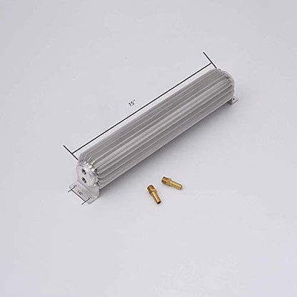 15'' Dual Pass Aluminum Finned Transmission Oil Cooler - color: Dual Pass, size: 15''