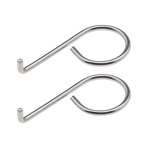 2pcs Wheel Center Lug Nut Cover Bolt Cap Removal Dismantle Tool Hook Stainless Steel 6X0012243 Compatible with VW Audi Skoda