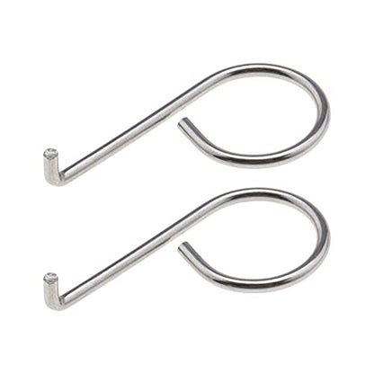 2pcs Wheel Center Lug Nut Cover Bolt Cap Removal Dismantle Tool Hook Stainless Steel 6X0012243 Compatible with VW Audi Skoda