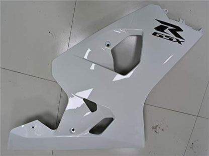 US Stock Motorcycle Injection Mold ABS Fairings Kit Fit for K4 2004 2005 GSXR 600 GSXR 750 Bodywork New Aftermarket Fairings Kit White