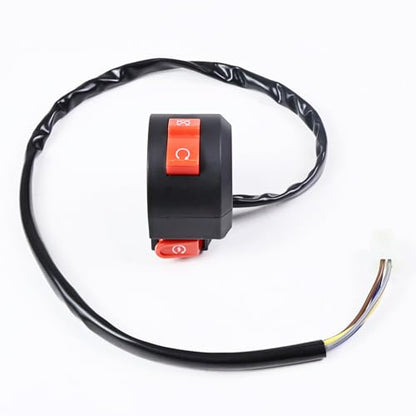 Handlebar Mount Motorbike ON Off Start Kill Switch, 7/8" 22mm 4-Wire Aftermarket Replacement Compatible with 110cc 125cc Taotao ATVs Quad Motorcycle Wheelers Pit Bike