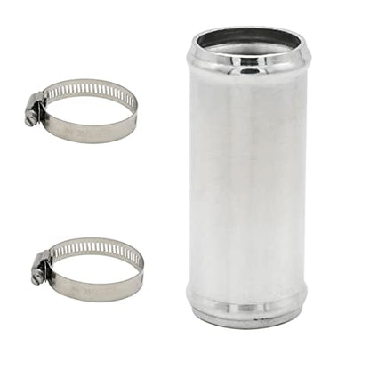 45mm(1.75") OD, Length 3" (76mm), Straight 1.75 Inch 6061 Aluminum Alloy Hose Joiner Tube Intercooler Pipe Connector High Class Glossy Polished Treatment Air Intake Tube with Bead Roll - size: OD 1.75" (45mm)