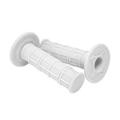 7/8" Motorcycle Hand Grips Dirt Bike Motocross Gel Handlebar 2PC - color: White
