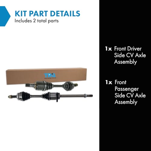 TRQ Front Driver and Passenger Side CV Axle Assembly Set 2 Piece - style: CSA70770