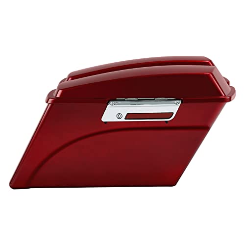 XFMT Motorcycle Saddlebags Hard Saddle Bags For Harley Touring 1993-2013 - color: Red, size: Standard