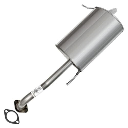 Exhaust Muffler Compatible for 2011-2016 Hyundai Elantra 1.8L | Stainless Steel | Northeastern Exhaust | Free Gaskets Included | Automotive Replacement Part | Direct-Fit - color: Rear Muffler