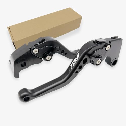 R1 Short Clutch Brake Levers for Yamaha YZFR1 1999-2024 YZF R1 R1M RS 2016 Motorcycle Accessories Adjustable Control Handles (Black_Matte, YZF R1 2009-2014) - color: BLACK_MATTE, size: YZF R1 2009-2014