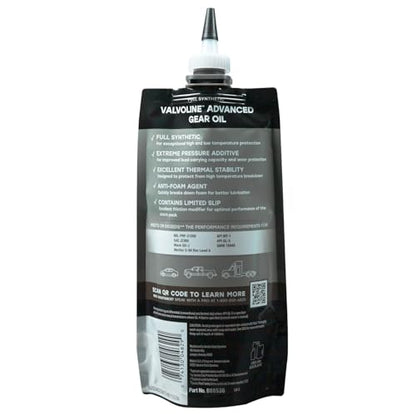 Valvoline FlexFill Advanced Full Synthetic 75W-90 Gear Oil 1 Quart Pouch - size: 75W-90, style: Advanced