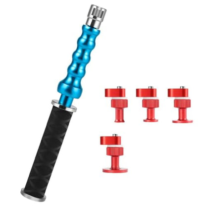 WHDZ Paintless Dent Repair Kit Slide Hammer with 4 Pieces Lockable Aluminum Puller Tab Auto Body Dent Removal Tool