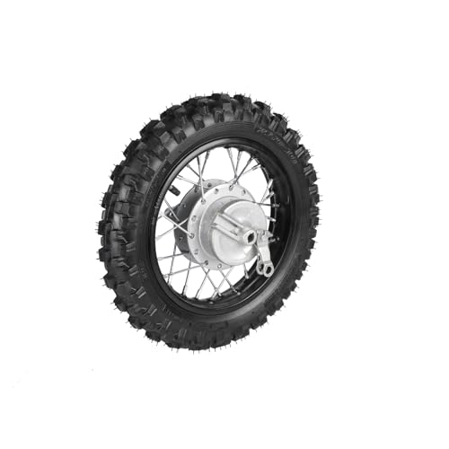 2.50-10 Rear Wheel Tire Rim 1.4 * 10 Rear Tire Rim Wheel Drum Brake w/420-37T Sprocket & 420-132L Chain for CRF50 Yamaha TTR50 PW50 Dirt Bike