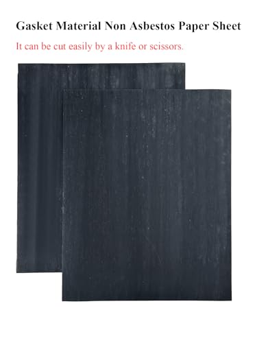 YAMAKATO Q2P-Commercial 1.0mm Gasket Material Paper Sheet Non-Asbestos Gasoline and Diesel Fuel Resistant for Small Engine Automotive DIY Rebuild Sealing