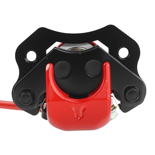 PRO BAT Rear Brake Master Cylinder Caliper With Brake Pad Assembly - color: Red
