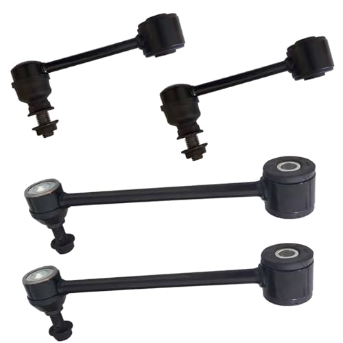 K750453 K6600 Front Sway Bar End Links and Rear Stabilizer Bar Link Kit for Jeep Wrangler 2007 2008 2009 2010 2011 2012 2013 2014 2015 2016 2017, Stabilizer Link for Jeep Wrangler JK 2018-4pc - color: K750453 K6700