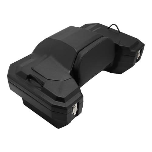 TCT-MOTORPARTS 82L Black ATV Rear Cargo Storage Box & Lounger Seat Trunk - color: 82L