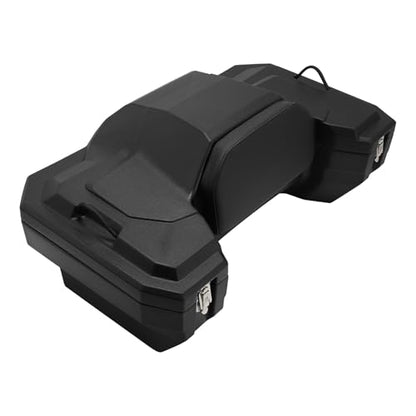 TCT-MOTORPARTS 82L Black ATV Rear Cargo Storage Box & Lounger Seat Trunk - color: 82L