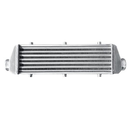 Universal Intercooler 23''x7''x2.7" Front Mount Intercooler 2.2'' Inlet and Outlet Aluminum Turbo Intercooler Direct Replacement for Any Turbo Charger system - size: 23''x7''x2.7" 2.2''