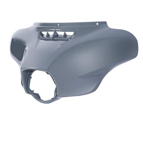 HR3 Gunship Gray Batwing Outer Fairing Body + Vent Trim Compatible with 2018 CVO Street Glide FLHXSE 2022 Street Glide ST FLHXST Special FLHXS Ultra Limited FLHTK - color: Gunship Gray