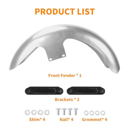 21 inch Front Fender Mudguard Fit for Harley Touring Road King FLHR Electra Glide FLHT Street Glide FLHX 2024-2025 CVO Road Glide 2023.5-2025 Unpainted - style: Unpainted 21inch 2024-2025