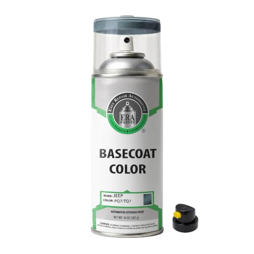ERA Paints - PQ7/TQ7 - Gunmetal Pearl for JEEP Exact OEM Color Match Automotive Touch Up Paint for Cars - Spray Paint with Premium Spray Nozzle - Basic Kit - Made in USA - style: Spray - Basic Kit