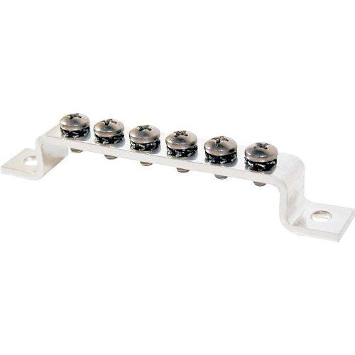 Blue Sea Systems 2306 100 Amp Mini Grounding BusBar with 6 screws - style: 100A Grounding - 6 Screw no Cover
