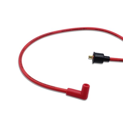8.5mm Spark Plug Wires Set Red with 90 Degree Boots - color: Red, style: 90 Degree Boots