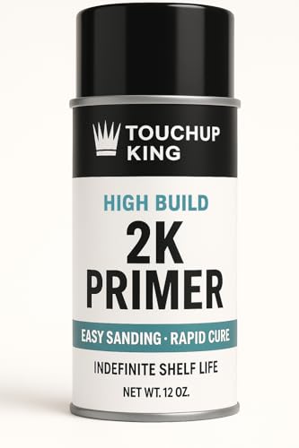 2K High Build Primer Surfacer – Gray Aerosol, Fast Drying, Easy Sanding, Direct to Metal, Fills Imperfections, Superior Adhesion, For Cars, Trucks, Motorcycles, 1K & 2K Topcoats