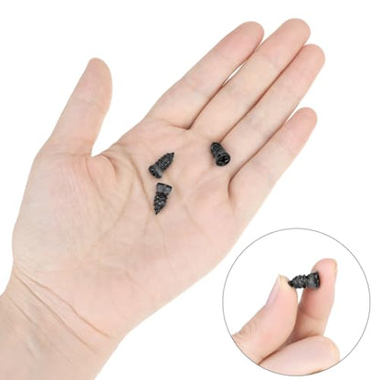 QWORK 70PCS Tire Repair Rubber Nails Kit with Screwdriver – Quick Vacuum Tubeless Tire Plug Set for Car, Motorcycle, SUV & ATV – Emergency Flat Tire Patch Screws (35S + 35L)