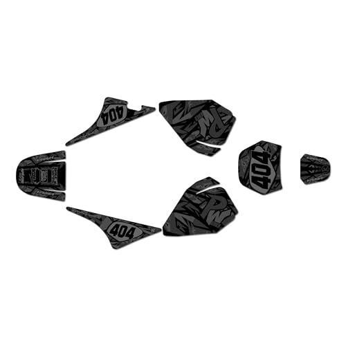 Graphics Kit for YAMAHA PW80 (All Years) SHATTER Series Smoke 9 Mil - Easy Go - Dirt pit bike motorcycle stickers, dirtbike racing automotive decal motocross accessories no-plastics - color: Smoke, size: 9 Mil - Easy Go