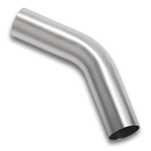 45 Degree Elbow 2 Inch 51mm OD Aluminum Intercooler Pipe Piping Air Intake Tube, 1.5D Radius, Brushed Finish - color: 45 Degree - 1PC, size: OD: 2" (51mm)