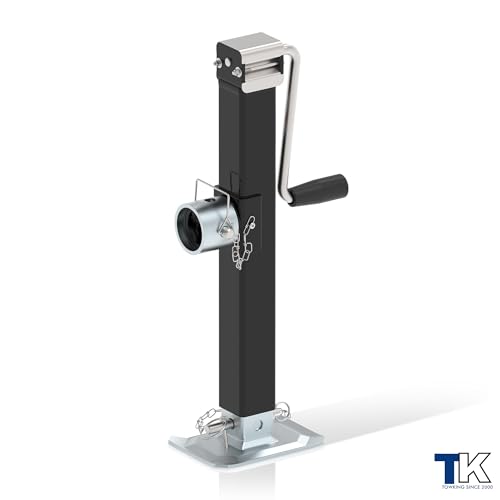 8000lbs Pipe Mount Tongue Jack, 15" Lift, Heavy Duty Trailer Jack