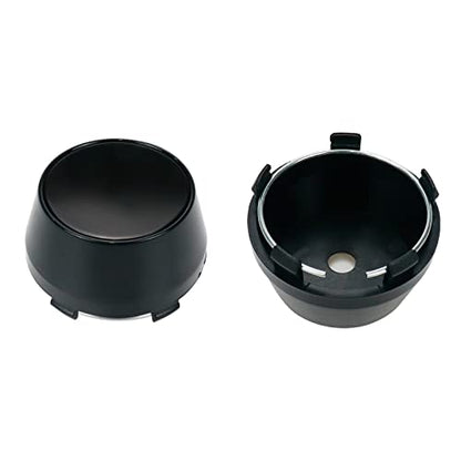 Modengzhe 4PCS Wheel Center Caps, 60mm Wheel Rim Hub Center Covers (Black) - color: Black